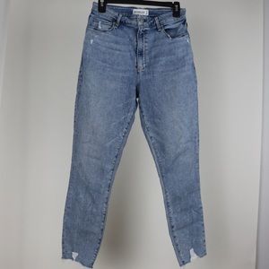 Abercrombie & Fitch Curve Love High Rise Super Skinny Ankle Jeans